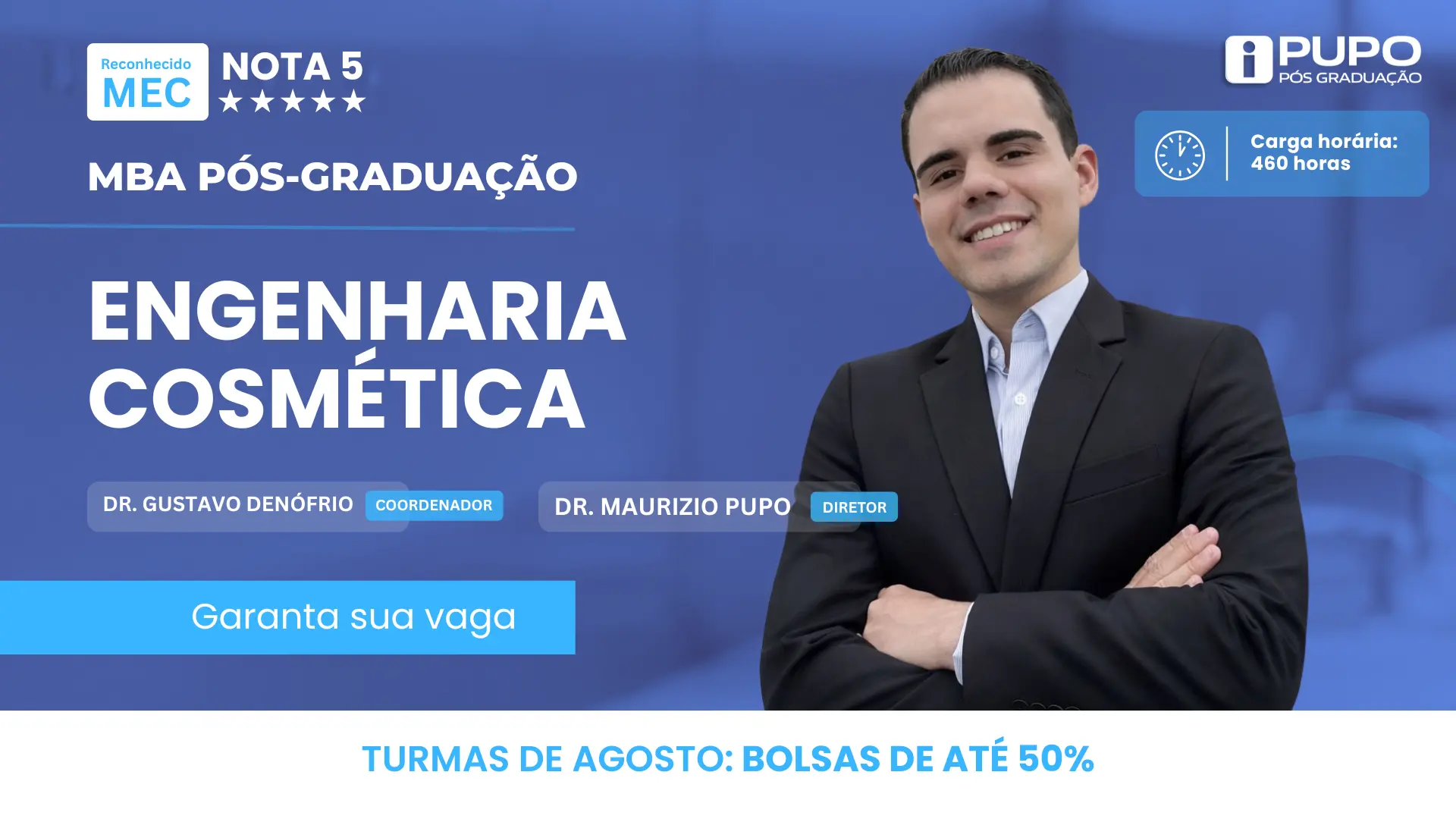 MBA Pós-Graduação Engenharia Cosmética e Tecnologias de Formulação
