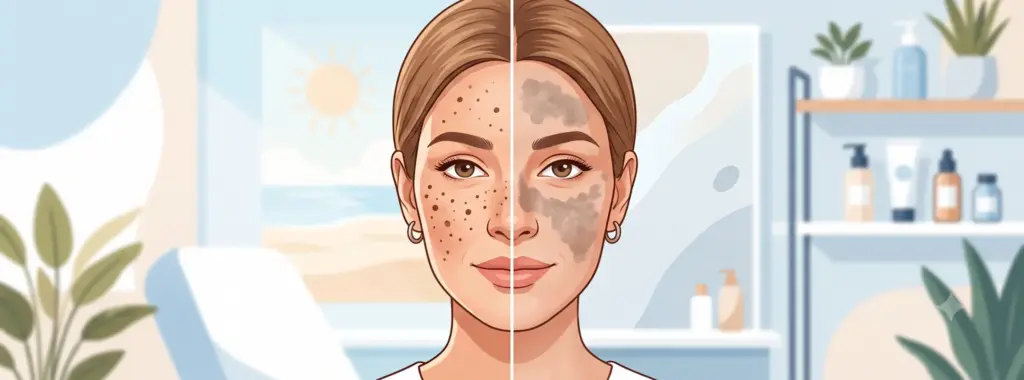 Qual a diferença entre melasma e mancha de sol?